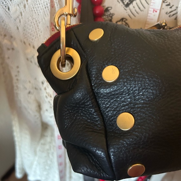 HAMMITT Daniel  Leather Bag with Gold Accents preowned condition final sale - Picture 2 of 13